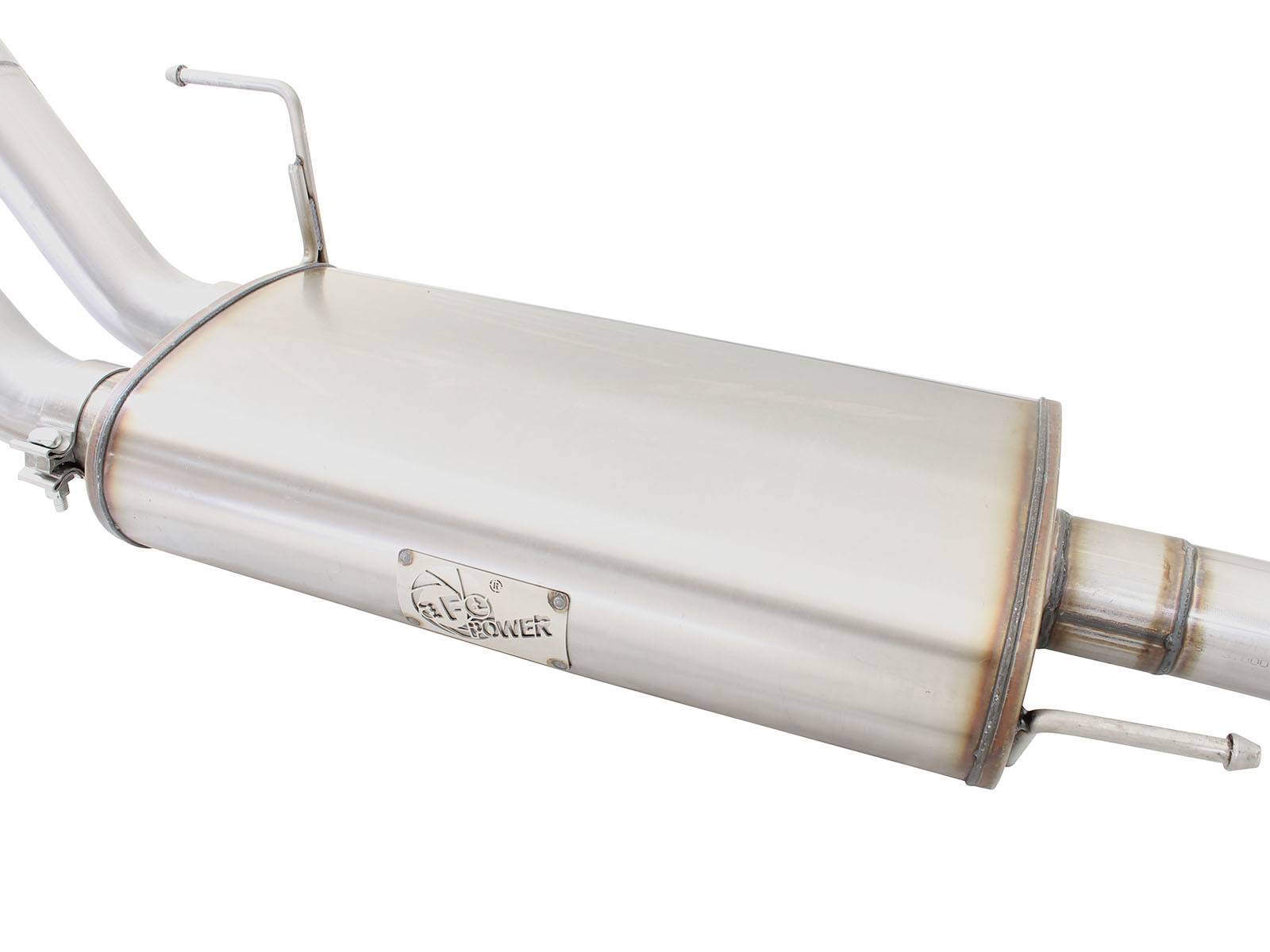 MACH Force-Xp aFe Power 3" SS Dual Side-Exit Cat-Back Exhaust System with Black Tips