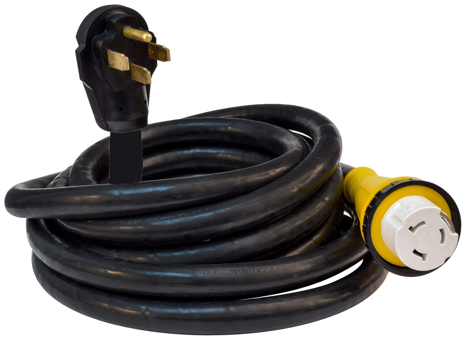 A105025EDB Valterra 50a 25 Detachable Cord Black Bulk