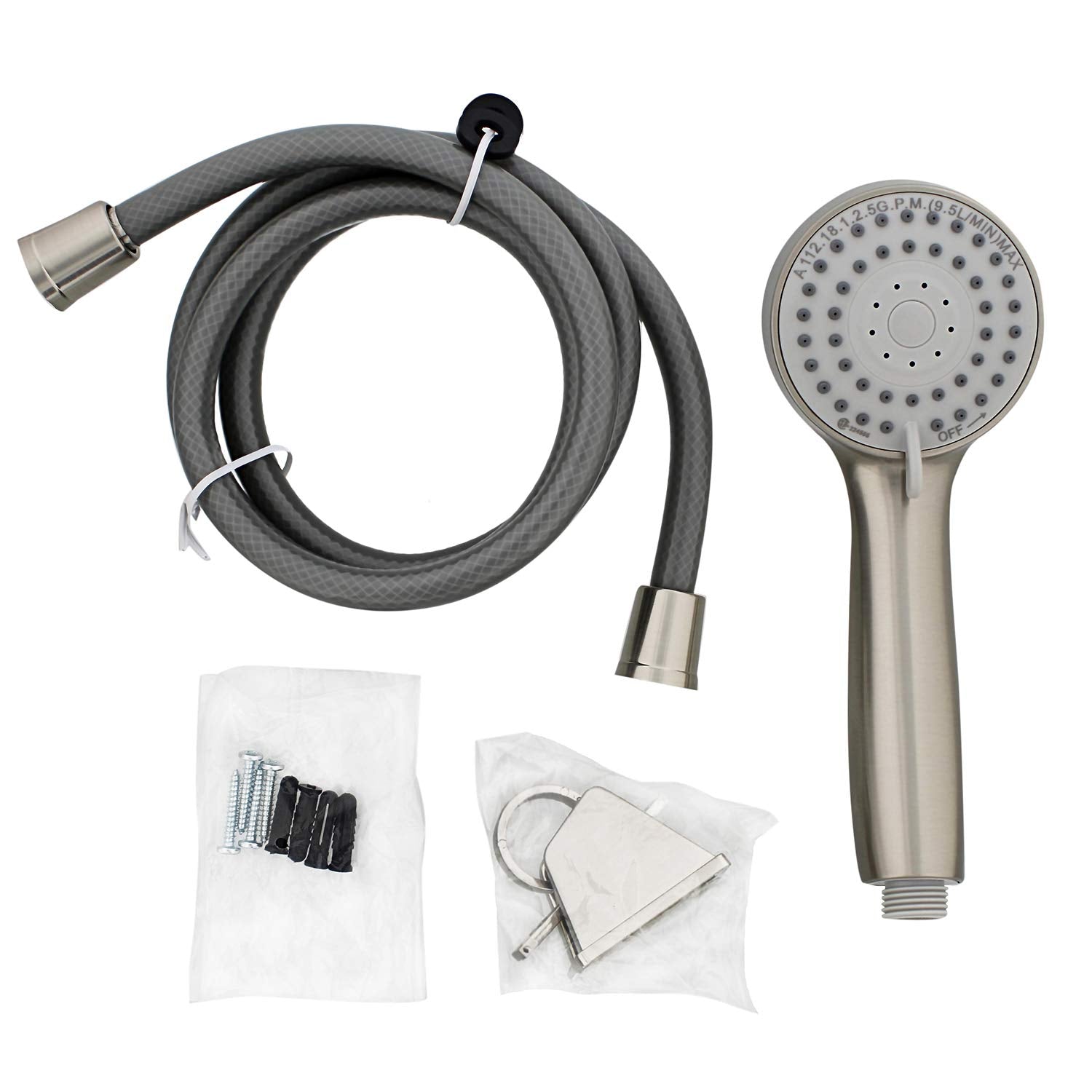 Deluxe Upgraded Empire Faucets CRD-UP-APS70N 3-Function Personal Shower Hose Kit - Brushed Nickel