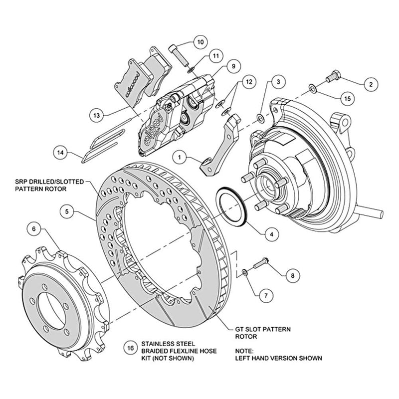 Rear DPR-DS Kit,12.88", Red