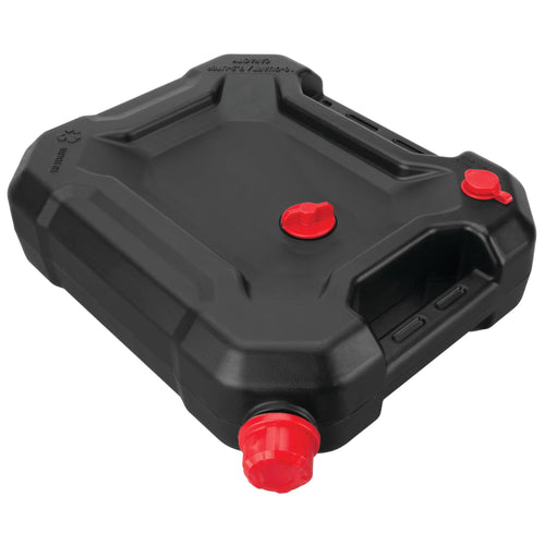 10-Quart Performance Tool W4076 Oil Drain Container, Deep Drain Well, Integrated Handle, Sealing Rubber Gaskets, Black