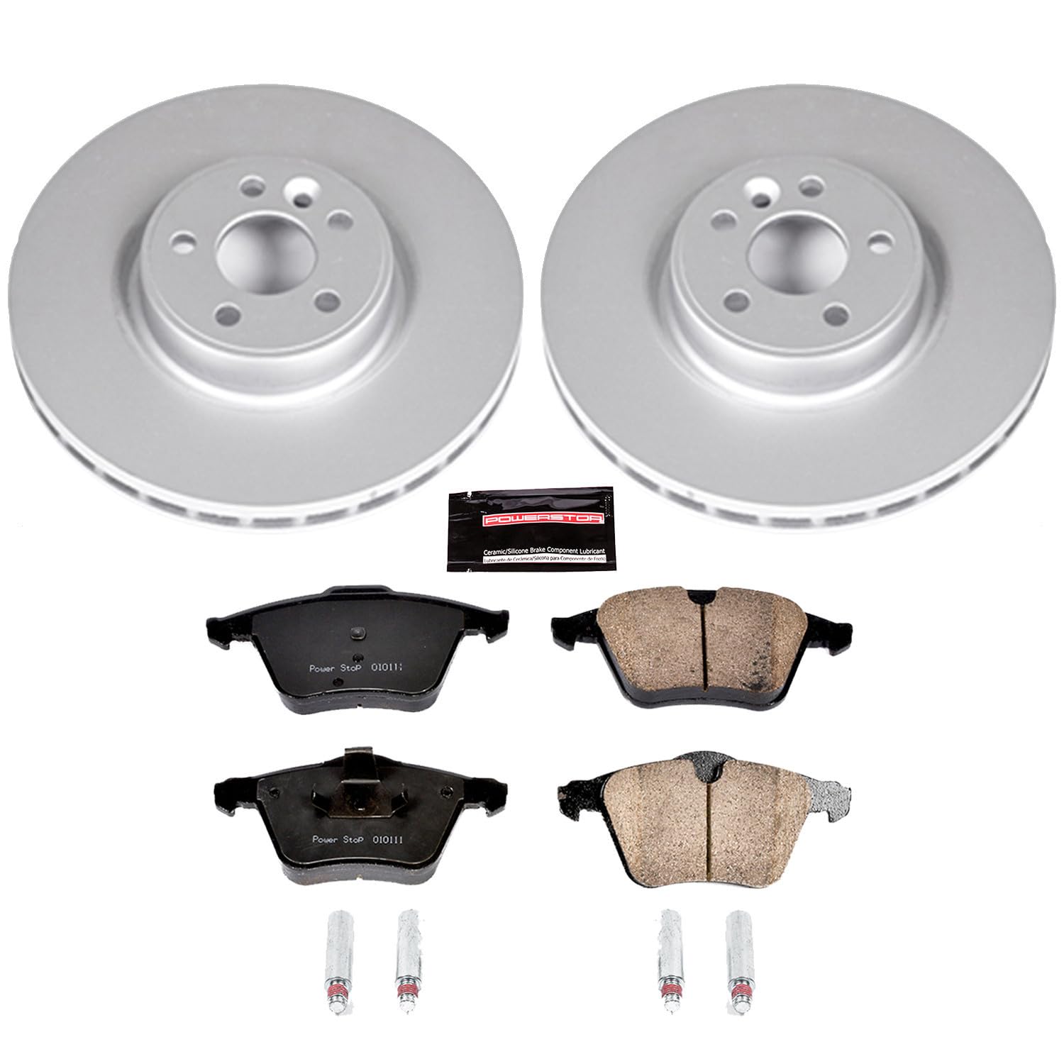 Power Stop CRK4699 Z23 Evolution Geomet Coated Front Brake Kit For Volvo S60 2015-2018, Volvo S80 2015-2016, Volvo V60 2015-2018, Volvo XC70 2008-2016 [Model Specific]