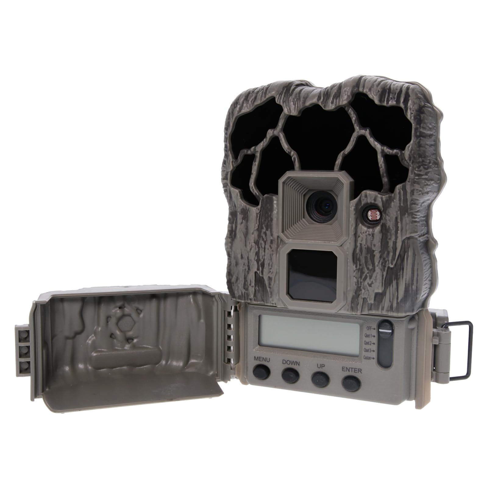 Combo Pack Stealth CAM QS20NG - 20MP Photo & 720P Video at 30FPS 0.8 Sec Trigger Speed 80Ft Detection IR Range Hunting No Glo Trail Camera, 8 AA Batteries & 16GB SD Card