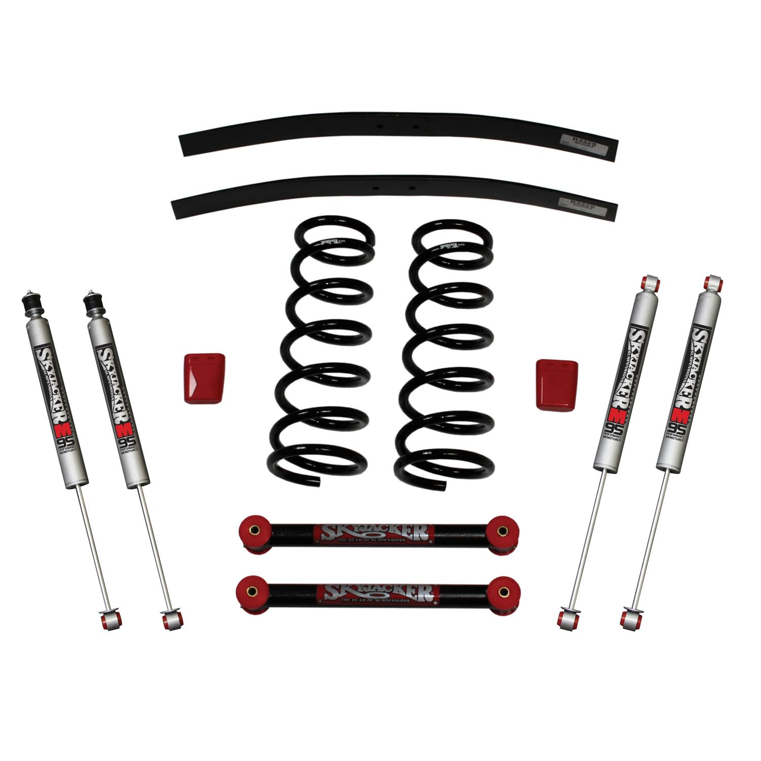 Skyjacker Suspension Lift Kit D301MK-M w/Shock M95 Performance Shocks 2.5-3.5 in. Lift Incl. Front Springs Add-A-Leafs Suspen