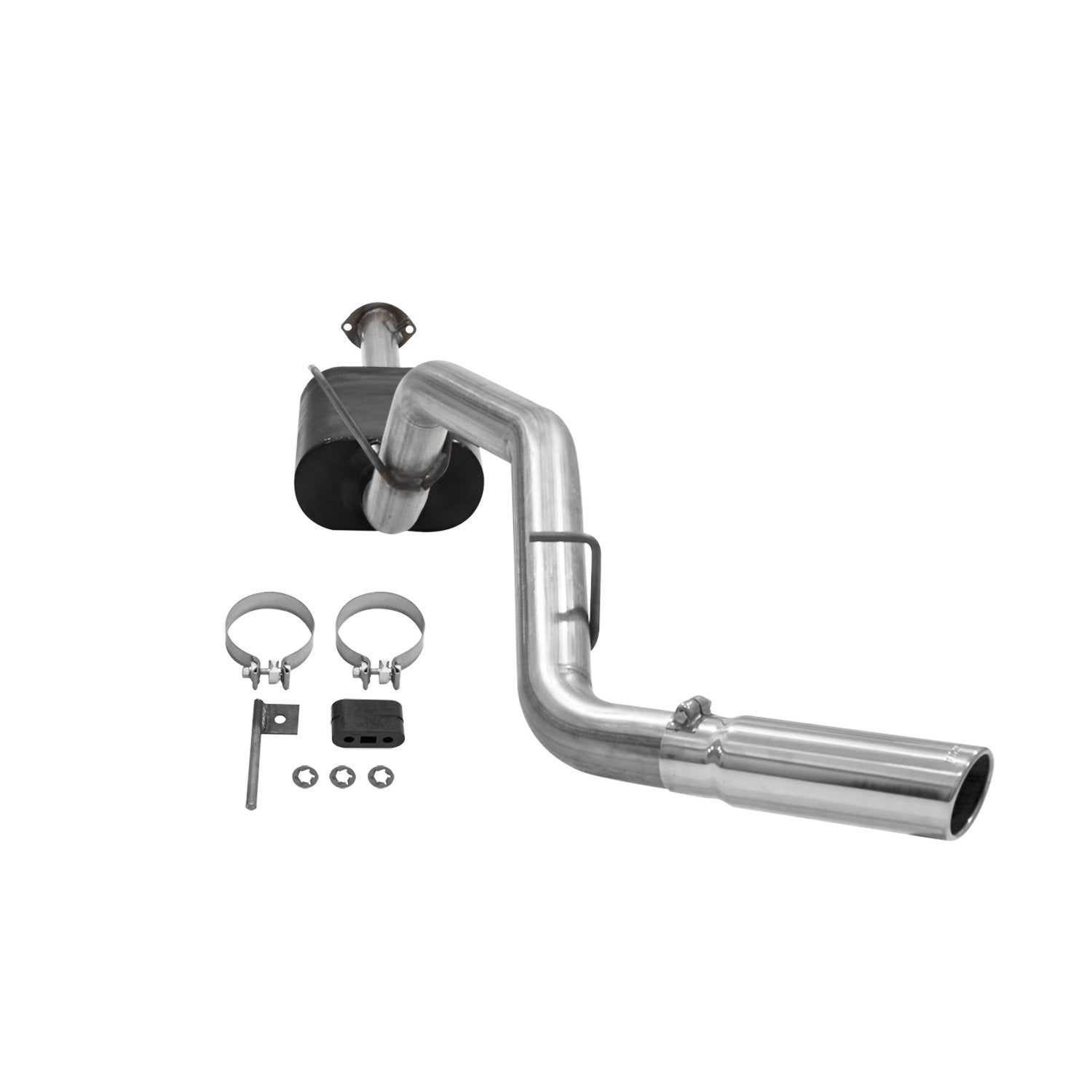 American Thunder Flowmaster 817519 Cat-Back Exhaust Kit 2.5 to 3 Inch 409 Stainless Steel Super 50 Series Muffler 3.5 Inch Tip Side Exit Compatible with 2000-2004 Toyota Tacoma 2.7L 3.4L