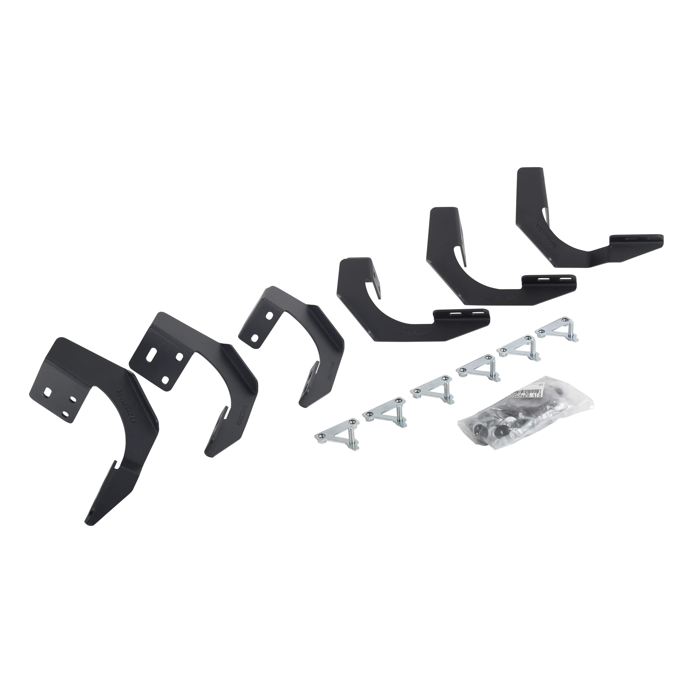 V-Series V3 / RB10 Slim / RB20 Slim / RB30 Slim / RB30 Mounting Brackets Go Rhino | Mild Steel, Textured Black | 6942066 | Fits 2015-2018 Ram 1500; 2019-2023 Classic Crew/Quad Cab