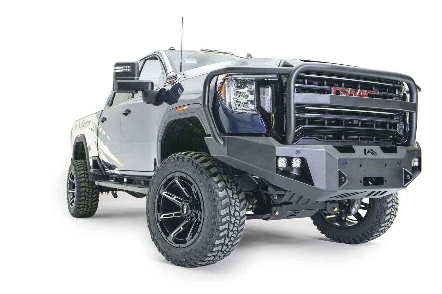 Fab Fours Full Width GM20-A5050-B Premium Raw Front Winch HD Bumper
