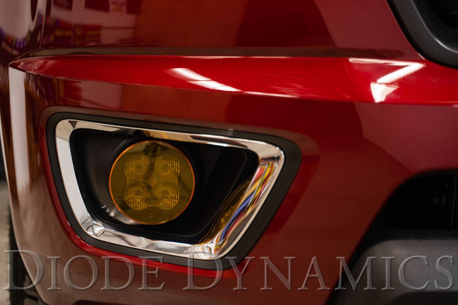 SS3 LED Pod Cover Yellow Round Diode Dynamics