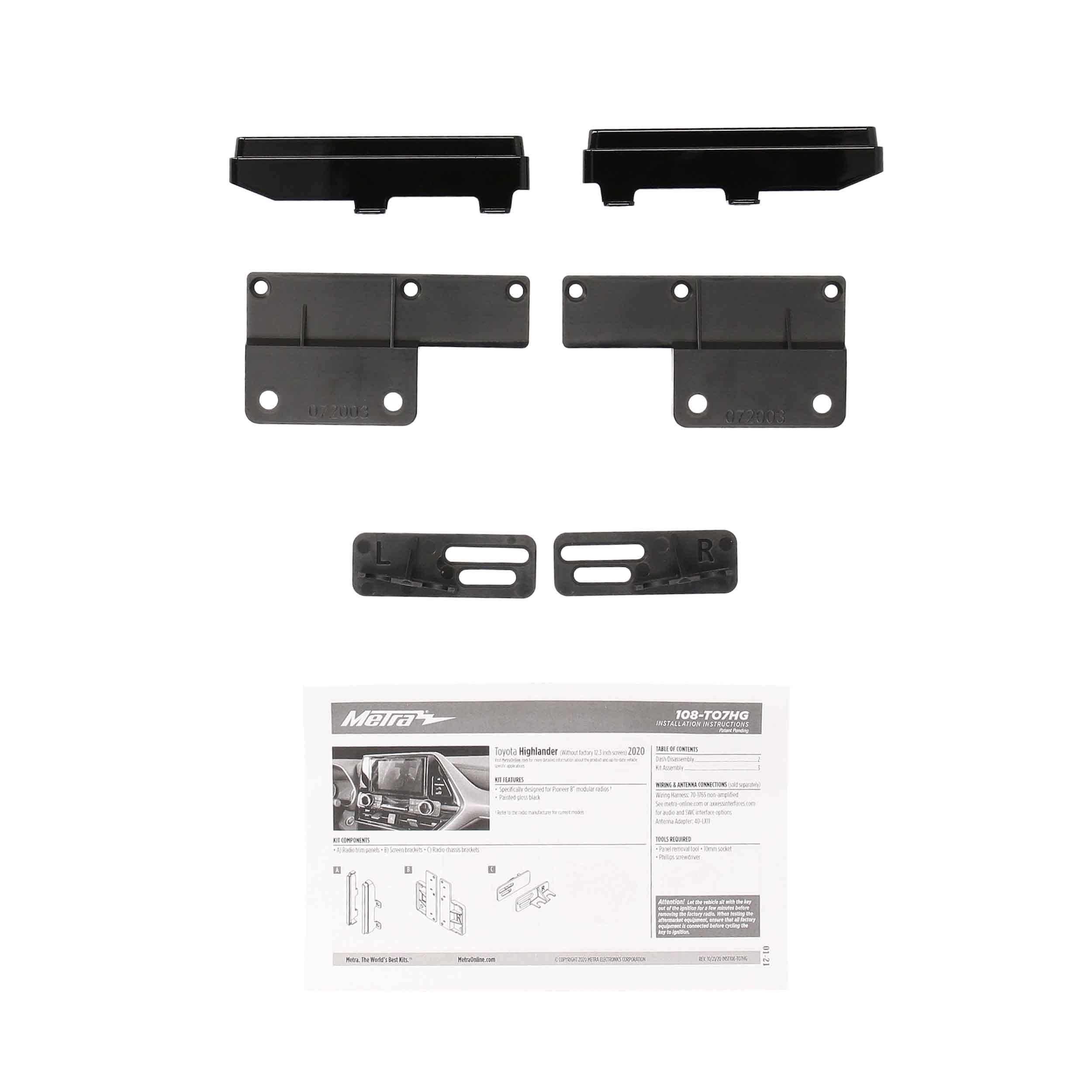 Toyota Highlander Metra 108TO7HG 2020-Up (w.o Fact Nav)
