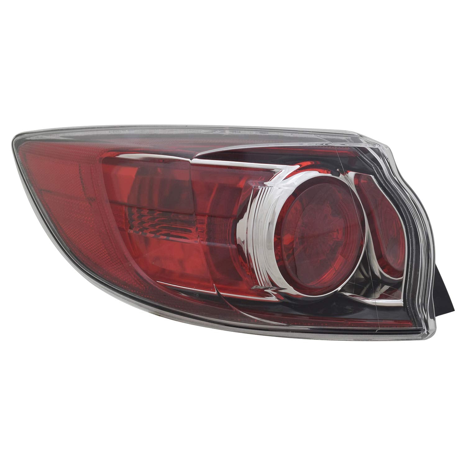 Left TYC Tail Light Assembly Compatible with 2010-2013 Mazda Mazda3