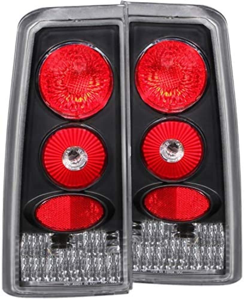 Black Euro Tail Light Set-Clear Lens ANZO USA 221103
