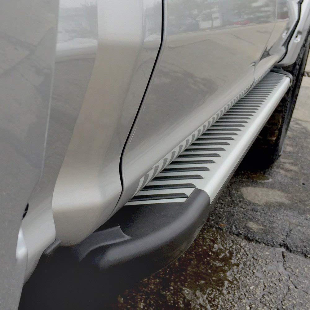 RAL-T Series ROMIK USA Cab Length Running Boards Silver 5.5"