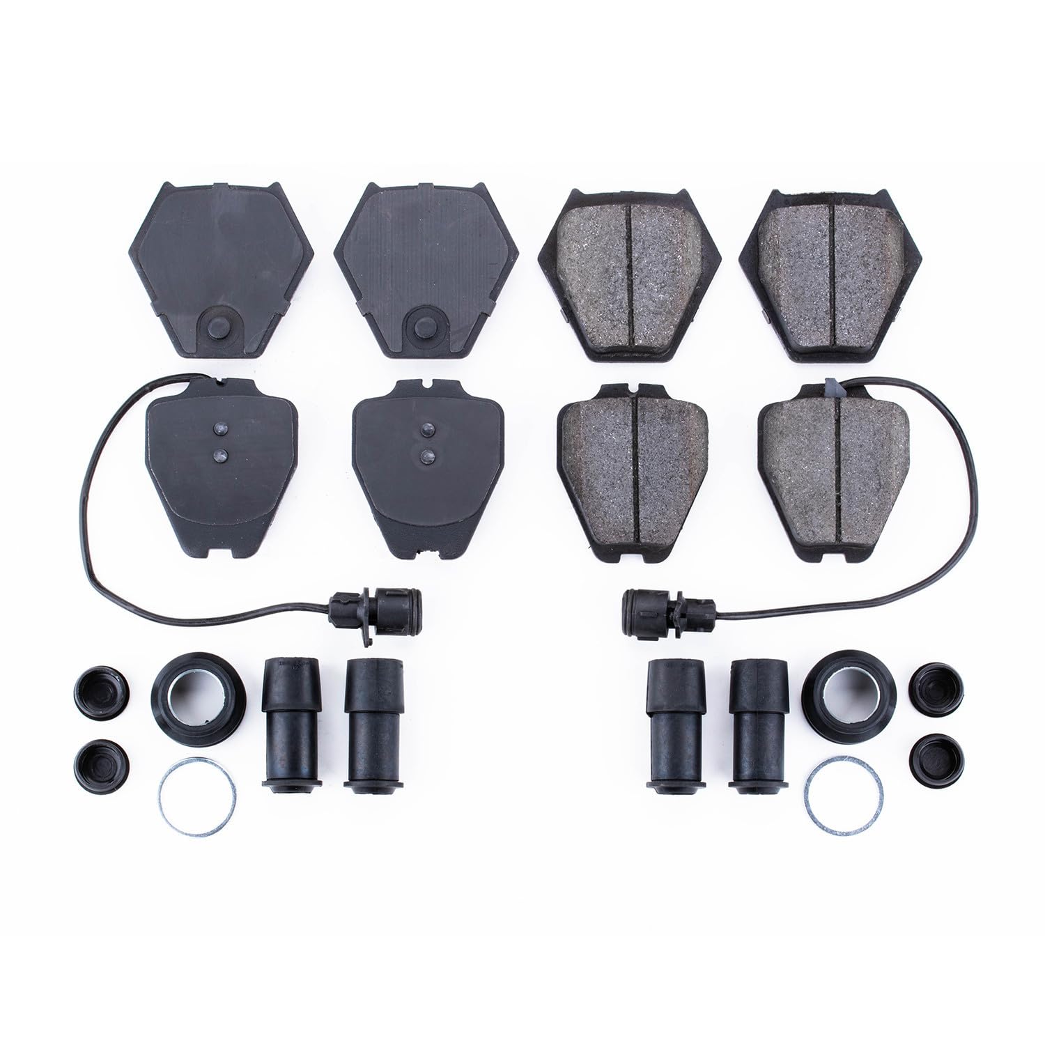 Power Stop Front Brake Kit For 1999 Audi A8 | 1999-03 Audi A8 Quattro - Ceramic Brake Pads With Installation Hardware, 17-839A