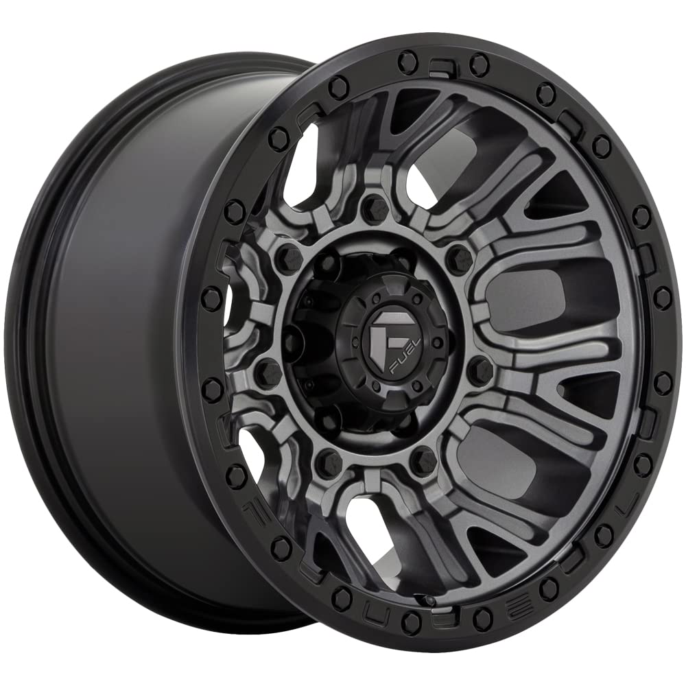 D825 TRACTION FUEL OFF-ROAD 17X9, 6X5.5, 5.04, 1mm MATTE GUNMETAL WITH BLACK RING - D82517908450