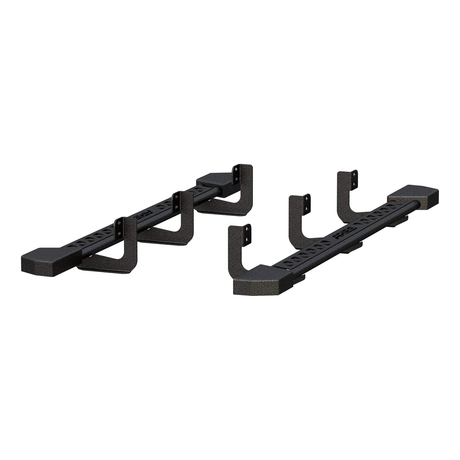 Black Steel ARIES Rocker Step Guard Running Boards, Select Nissan Xterra