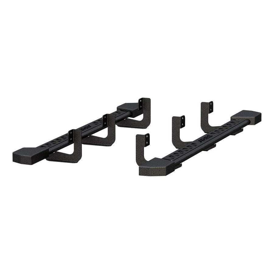 Black Steel ARIES Rocker Step Guard Running Boards, Select Nissan Xterra
