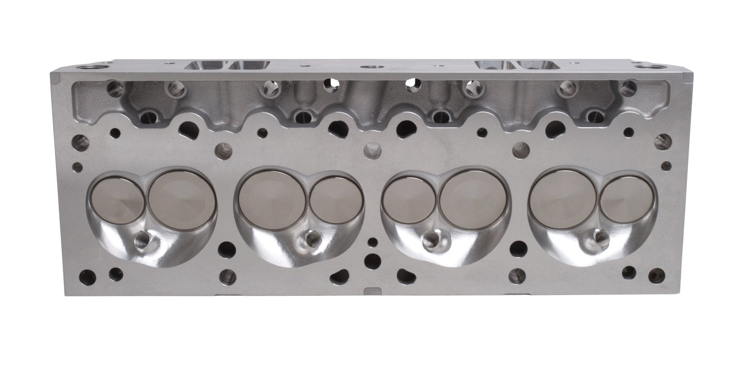 Edelbrock Russell 61599 Performer 72cc Pontiac Cylinder Head with Complete D-Port Exhaust
