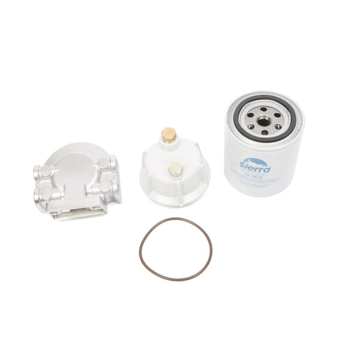10 Micron Sierra 18-7938 Stainless Steel Fuel Water Separator Filter w/ Metal Collection Bowl, 1/4"