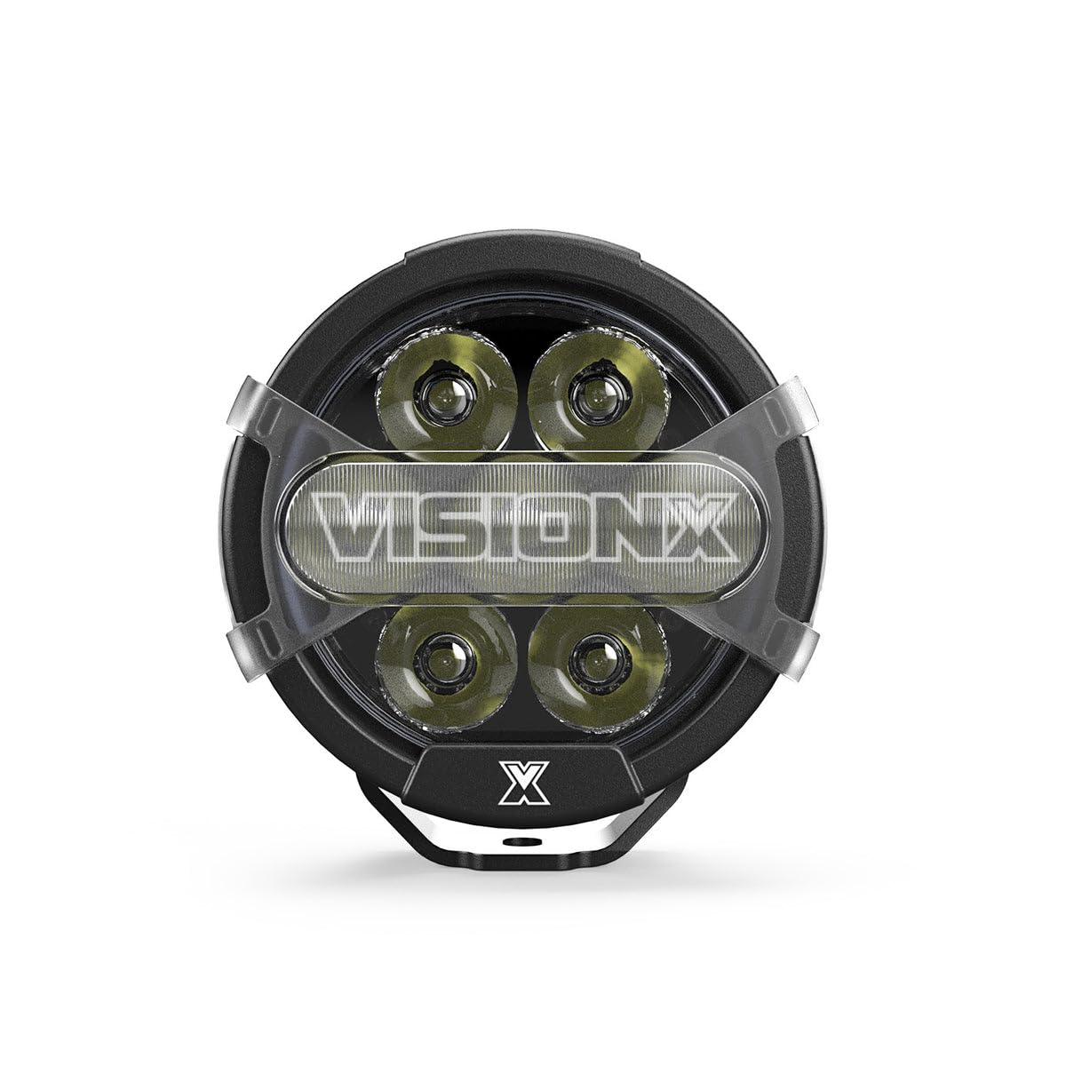 Vision X Lighting Race 7 PRO Single Cannon with X-Lens System-Clear,Amber,Yellow INCL (3-PIN W/ 5% Center DRL Circuit)