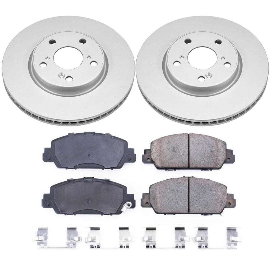 Power Stop CRK6777 Z17 Evolution Geomet Coated Brake Kit Front For Honda Accord 2013-2017, Honda HR-V 2016-2022 [Model Specific]
