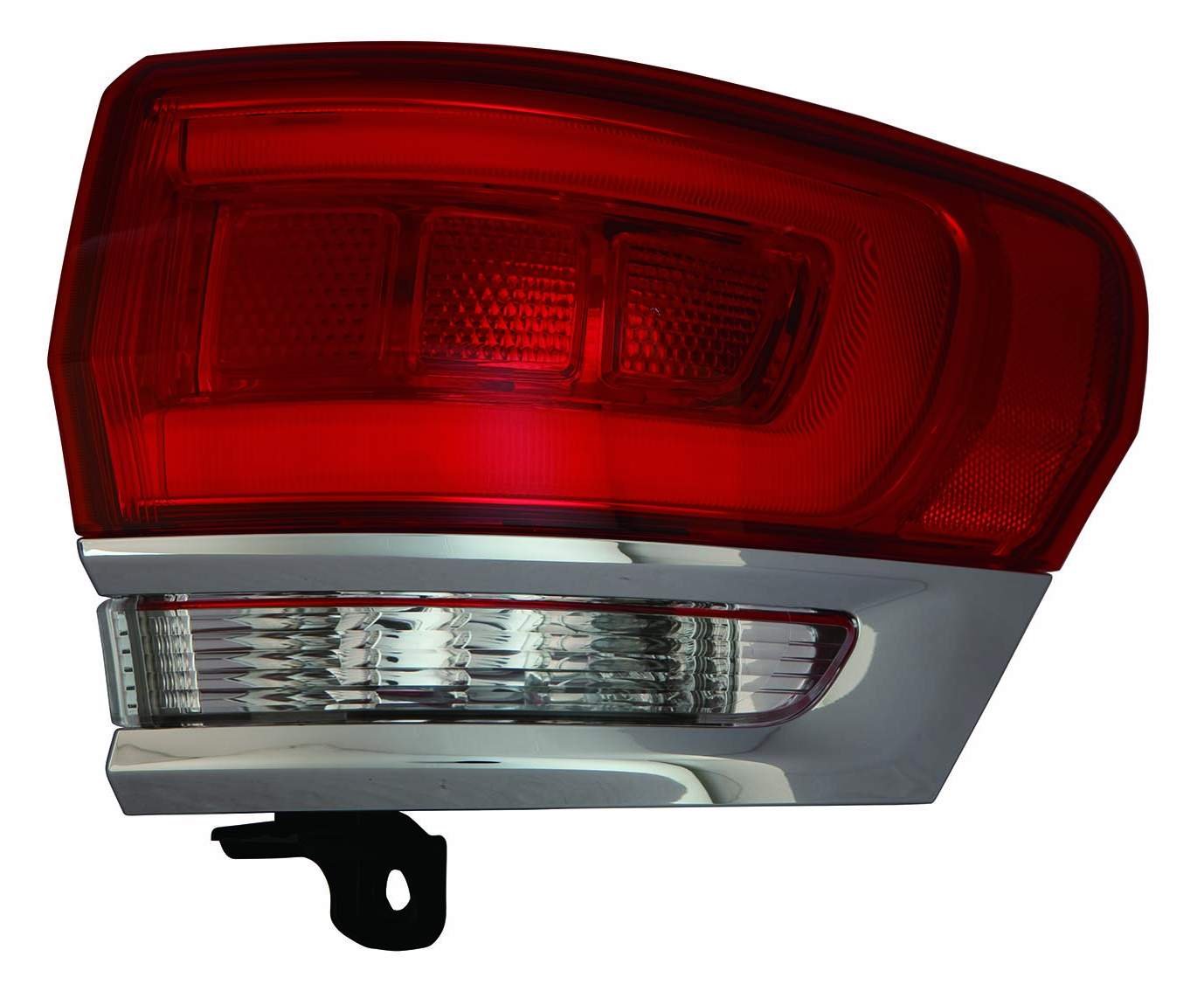 Jeep Grand Cherokee 14-21 Tail Light Outer without PLATINUM INSERT Chrome LAREDO/Limited/OVERLAND/SUMMIT CAPA | DOT Certified 68110016AG | CH2805106C