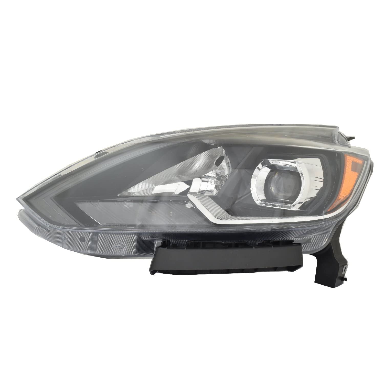 Depo Automotive ACK for Nissan Sentra 16-17 Headlight LED FE+S LH Driver Side Replaces OEM: 26060-3YU5A Partslink: NI2502246