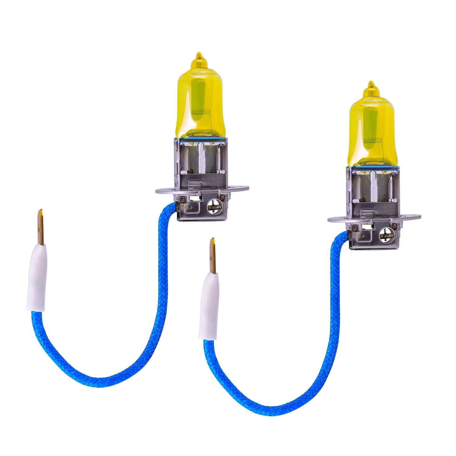 Piaa Solar Yellow 22-13403 H3 Light Bulb (2500K - 12V 55W), 2 Pack, White