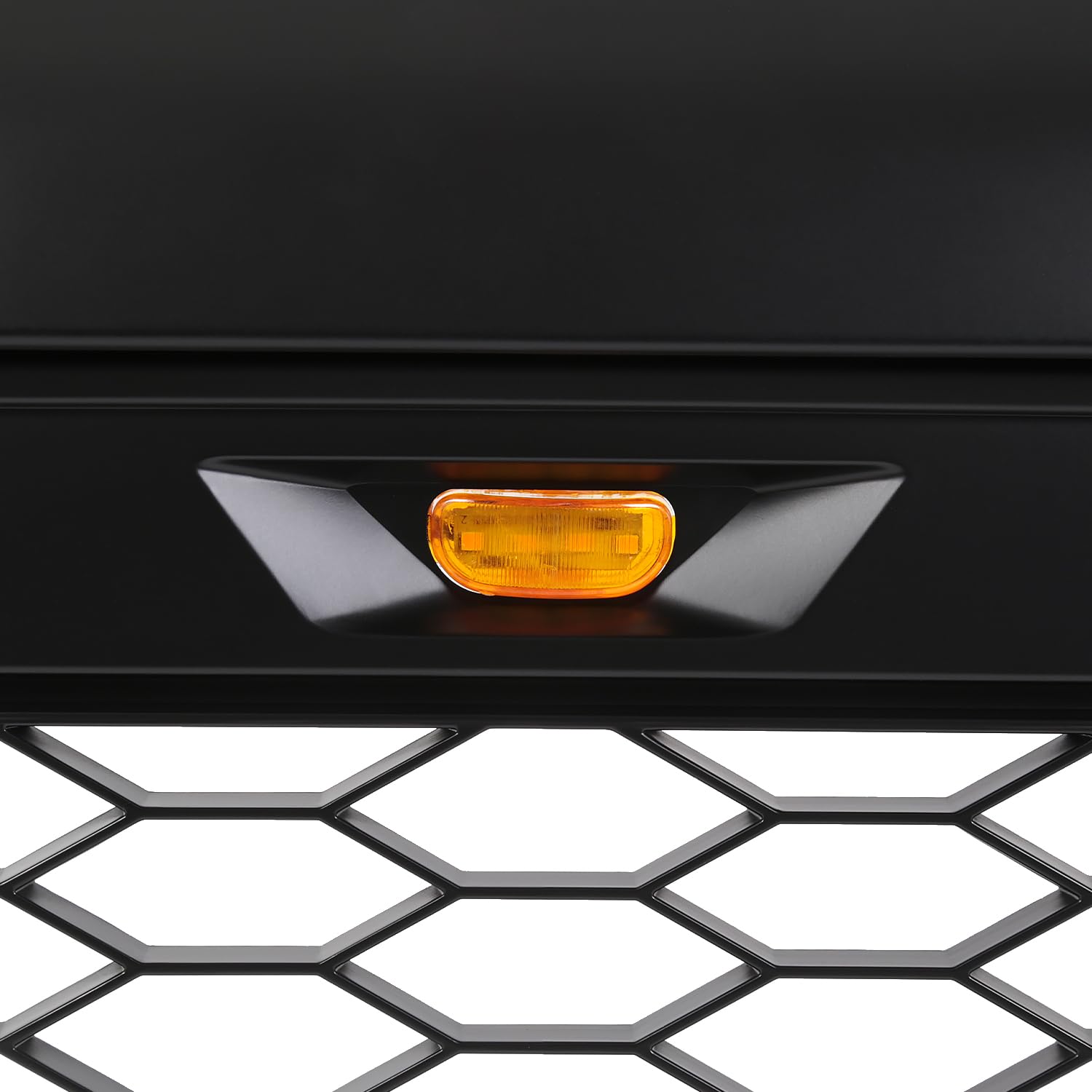 Matte Black Mesh Style SPEC-D TUNING Front Hood Grill Grille w/LED Lights Compatible with 2005-2011 Toyota Tacoma