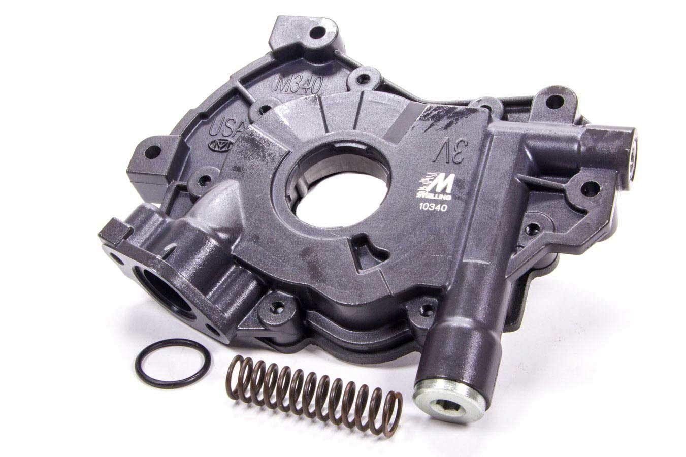 Melling Oil Pump, Internal, Wet Sump, High Pressure, Standard Volume, 15/16 in Inlet, Ford Modular, Each