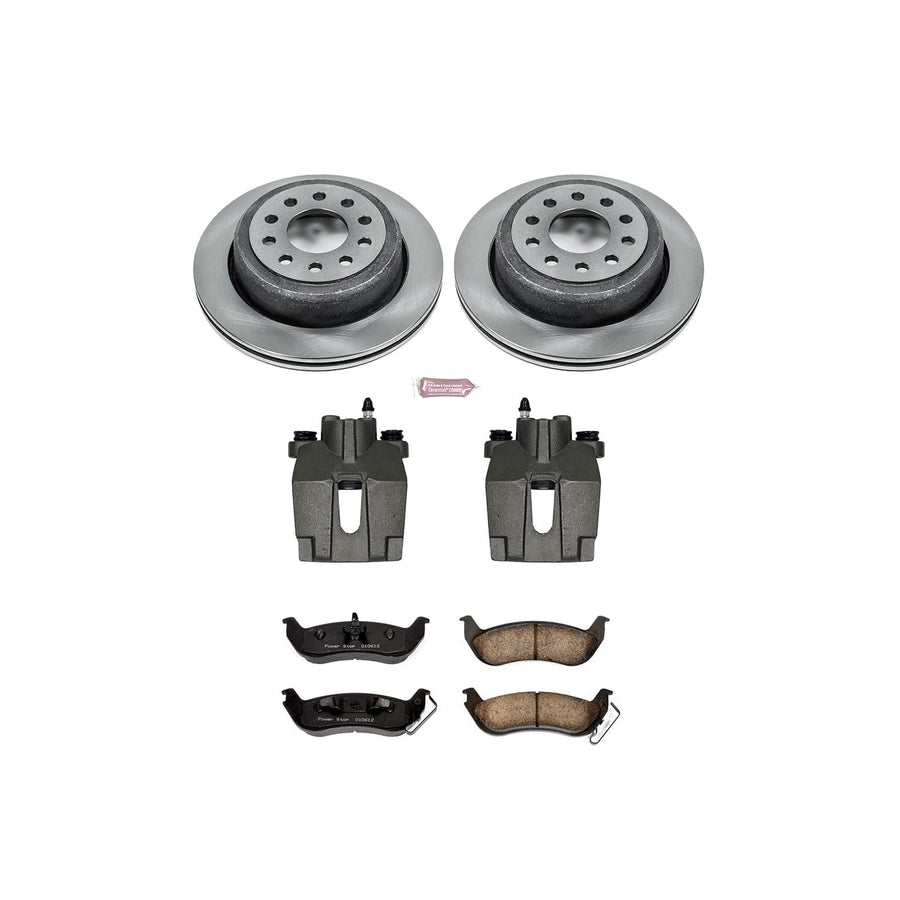 Power Stop KCOE5293 Brake Kit Rear Stock Replacement (with Calipers) For Lincoln Town Car 2003-2011 [Model Specific]