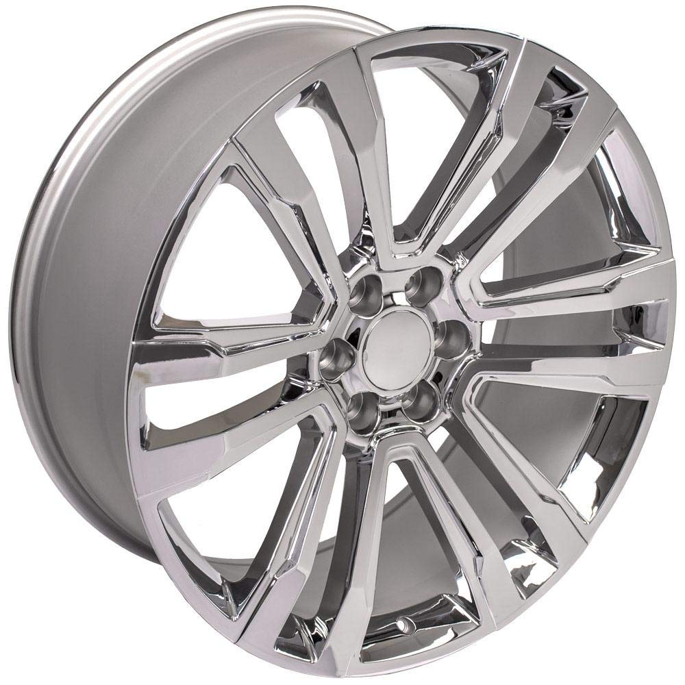 24 Inch OE Wheels CV44 Rim Fits Yukon Denali Style 6x139.7 24x10 Chrome - Hollander 5822 (1)