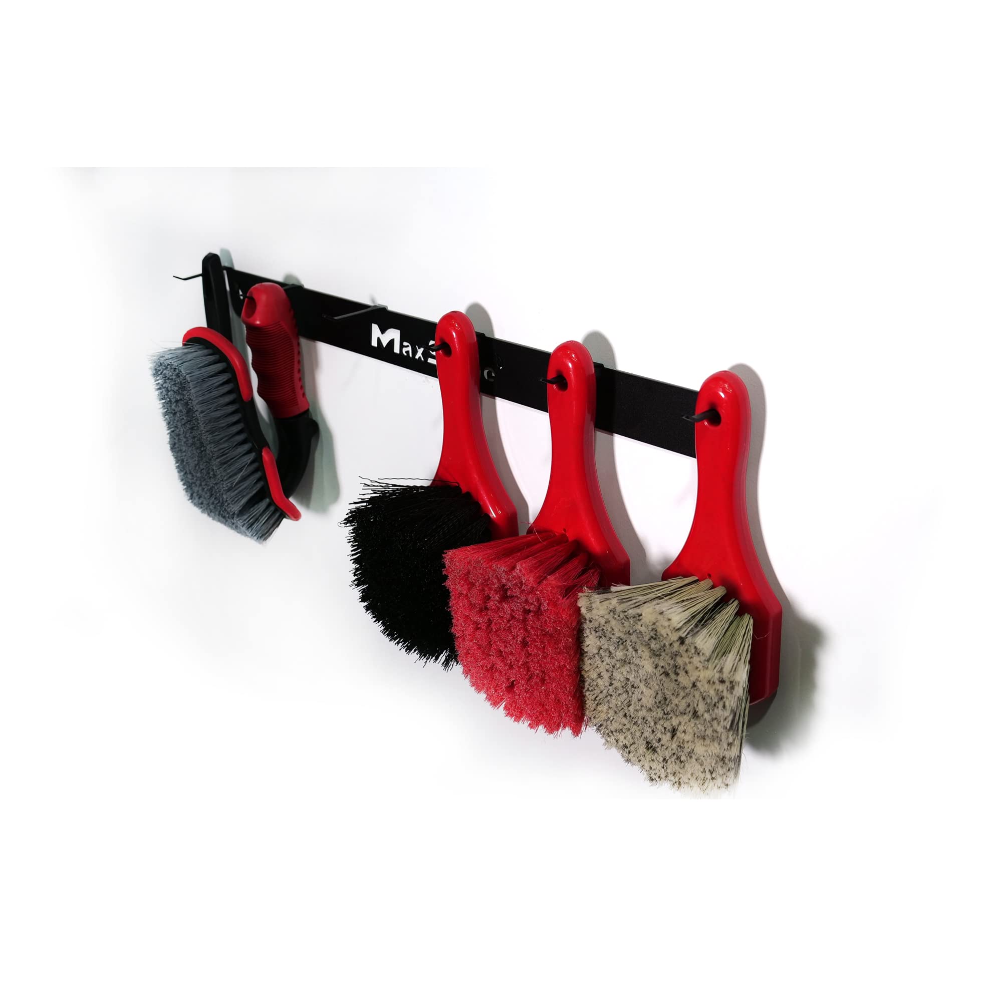 Maxshine Detailing Brush Universal Hanger - 6 Organizer Hooks, Lightweight Wall-Mounted Design for Auto Detailing Supplies, Ideal for Garage & Mobile Use, Easy to Install Car Care Organizer