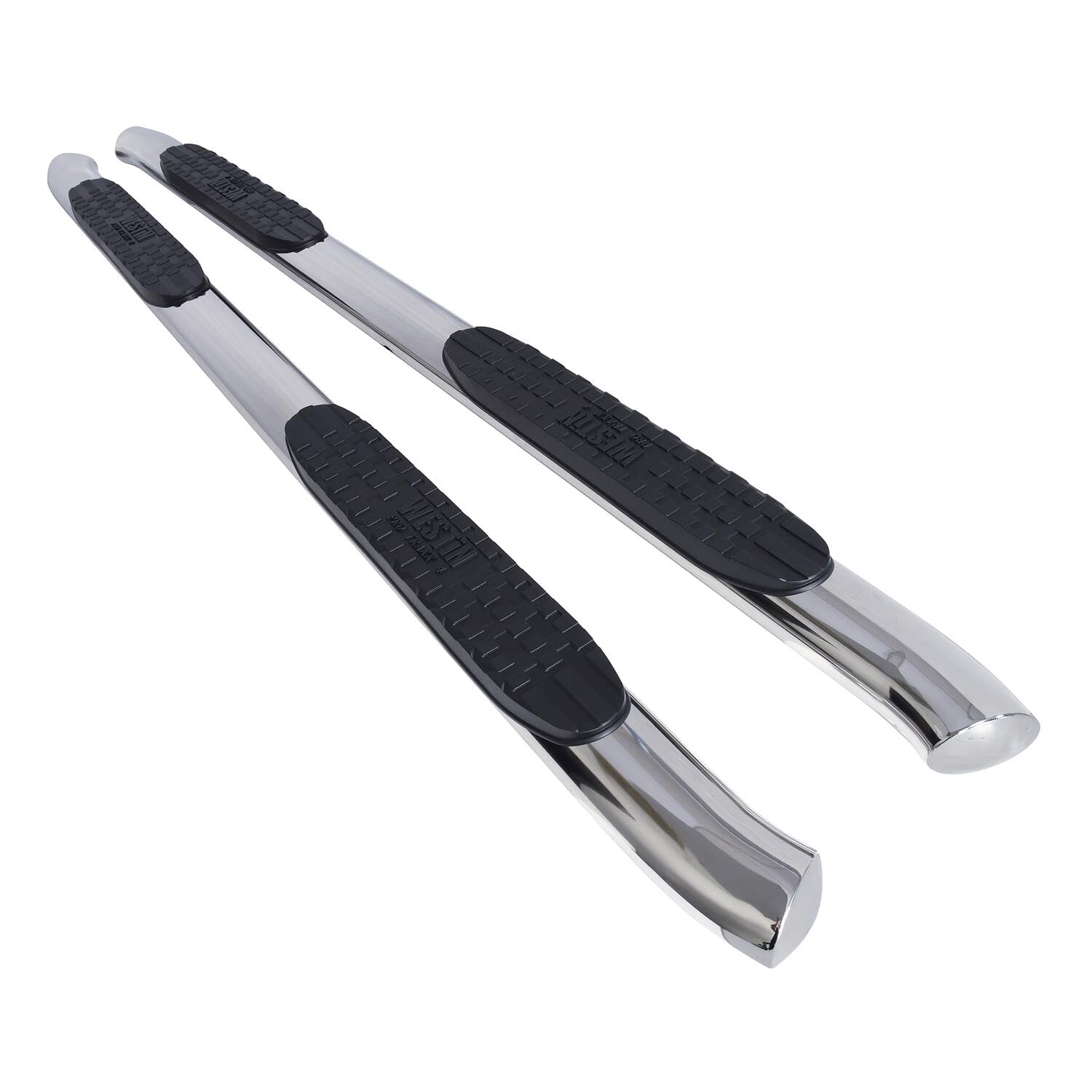PRO TRAXX 4 Westin Oval Nerf Bars fits 2005-2023 Tacoma Double Cab Polished Pair