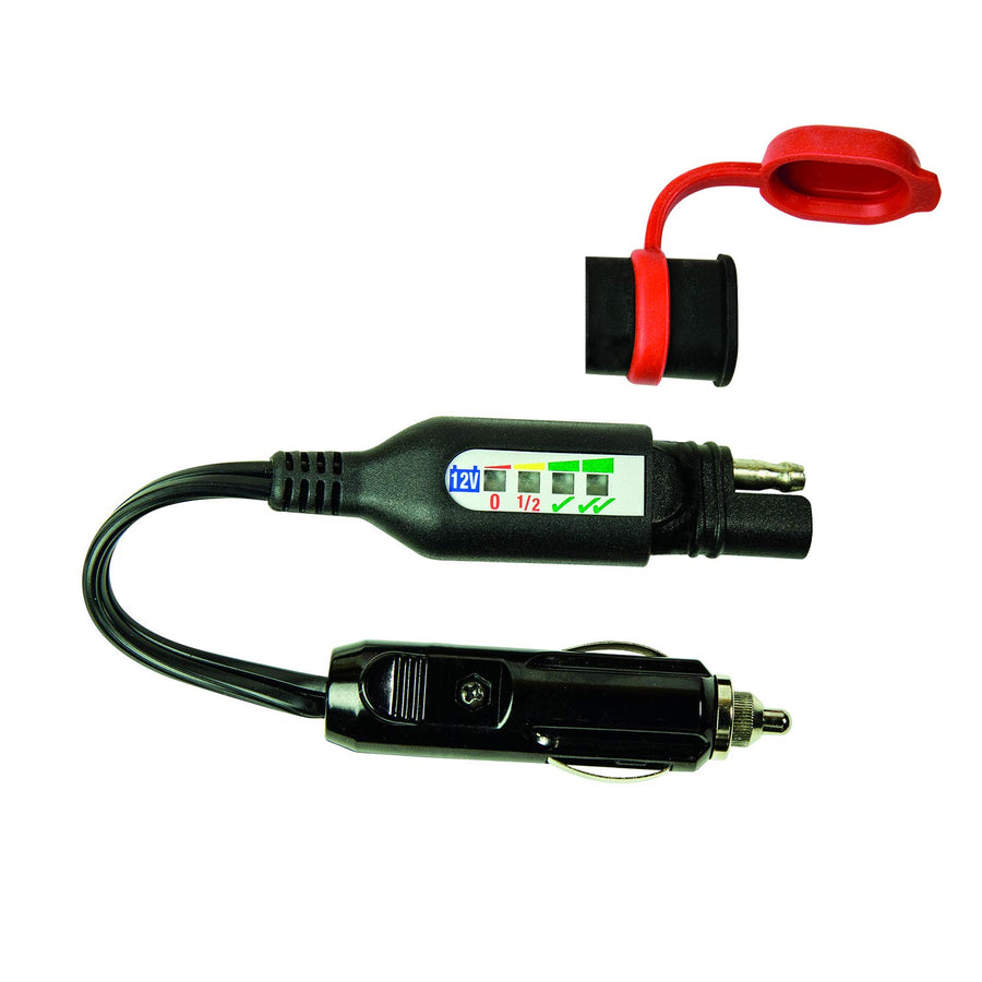 Battery status / charge system monitor OptiMATE MONITOR O-126 for 12V lead-acid, with AUTO plug