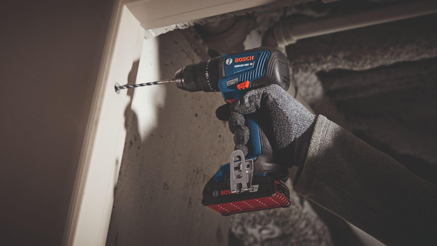 18V GSB18V-490N EC Brushless 1/2 In. Hammer Drill/Driver (Bare Tool) BOSCH