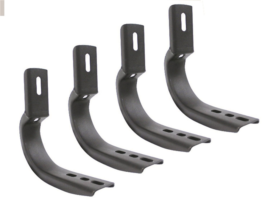 OE Xtreme Go Rhino Brackets | Mild Steel, Textured Black | 6840465 | Fits Various 2007 - 2019 Chevrolet Silverado & GMC Sierra (See Description)