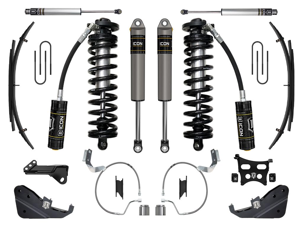 2023-2025 Ford F-250/F-350 Super Duty ICON 4WD, 4-5.5" Lift, Stage 3 Coilover Conversion System w/ Expansion Packs