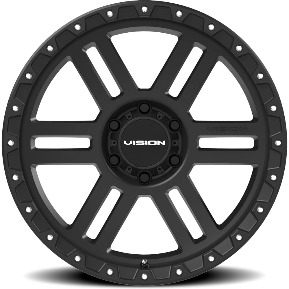 Manx 2 Vision 354 17x9 6x5.5" +12mm Satin Black Wheel Rim 17" Inch