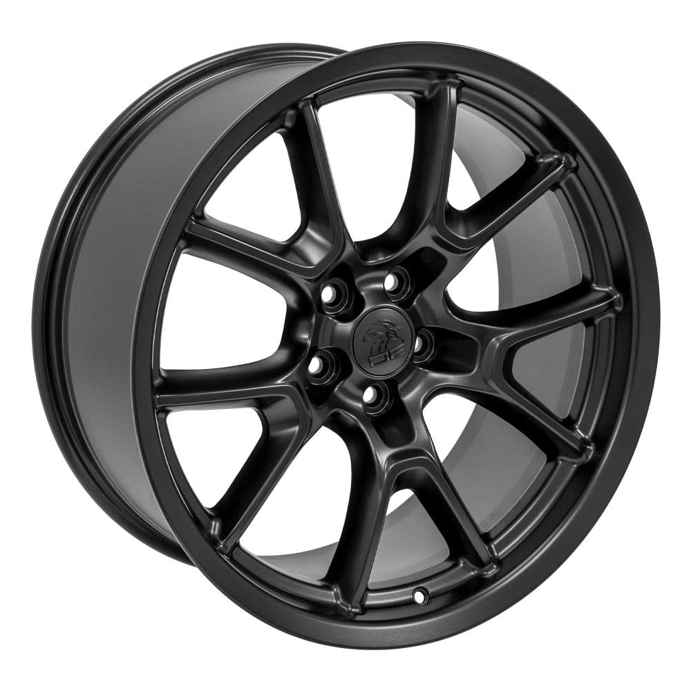 20 Inch OE Wheels DG21 Rim Fits Challenger 50th Anniversary Style 5x115 20x9 Satin Black - Hollander 10369 (1)