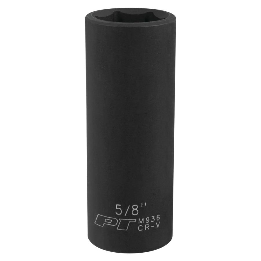 3/8-Inch Performance Tool M936 Deep Wall 5/8-Inch Impact Socket for Heavy Duty Applications - Durable and Reliable Tool for Automotive and Industrial Use
