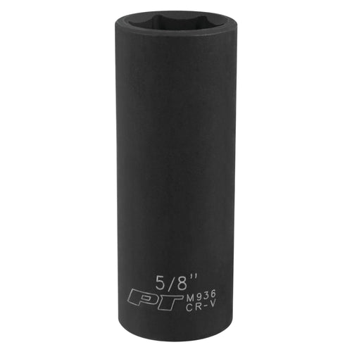 3/8-Inch Performance Tool M936 Deep Wall 5/8-Inch Impact Socket for Heavy Duty Applications - Durable and Reliable Tool for Automotive and Industrial Use
