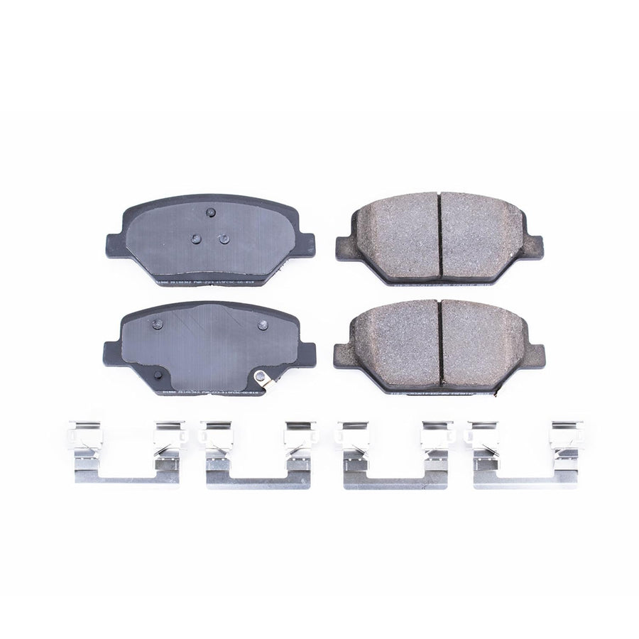 Power Stop Front Brake Kit For Buick Envision 2016-20 |Cadillac XT4 2019 |LaCrosse 2017-19 |Regal Sportback 2018-20 |Regal TourX 2018-20 - Ceramic Brake Pads With Installation Hardware, 17-1886