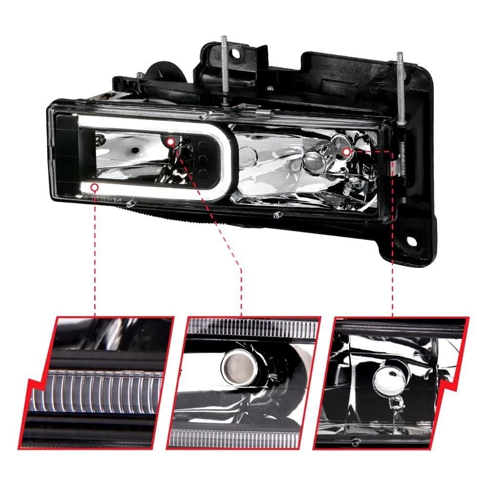 111498 Anzo, Usa Headlights fits Cadillac Escalade