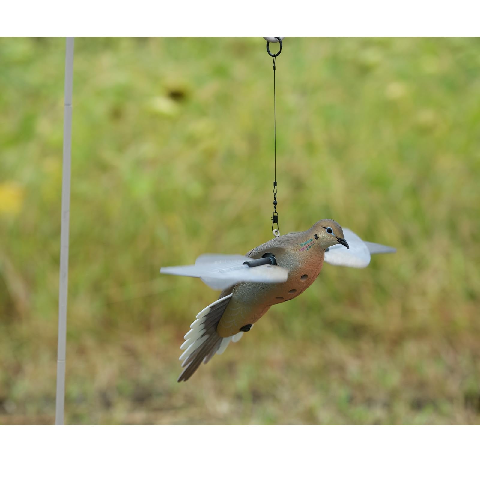PowerFlight Avian-X Spinning Wing Dove Life-Size Motion Decoy - Durable Weather-Resistant Realistic Lifelike Hunting Decoy with Mounting Stake & Carry Bag Included