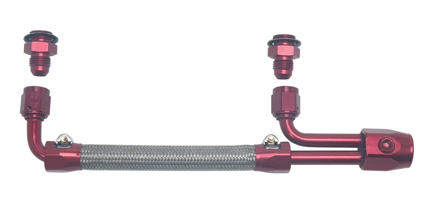 King Demon Edelbrock Braided Stainless Steel Fuel Line Kit 8088