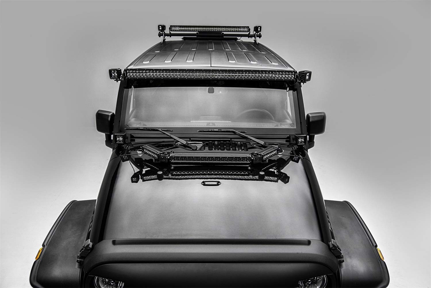 ZROADZ LED Pod Light Mount (JEEP Wrangler Roof Side Extra) Z334811, Black