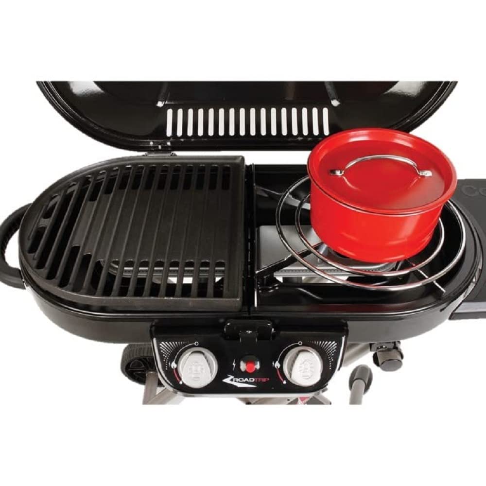 Coleman Swaptop RoadTrip Steel Stove Grate Rust-Resistant Steel Cooktop for Coleman RoadTrip Grills Easily Fits 12-in. Pan Great for Camping Tailgating Grilling & More