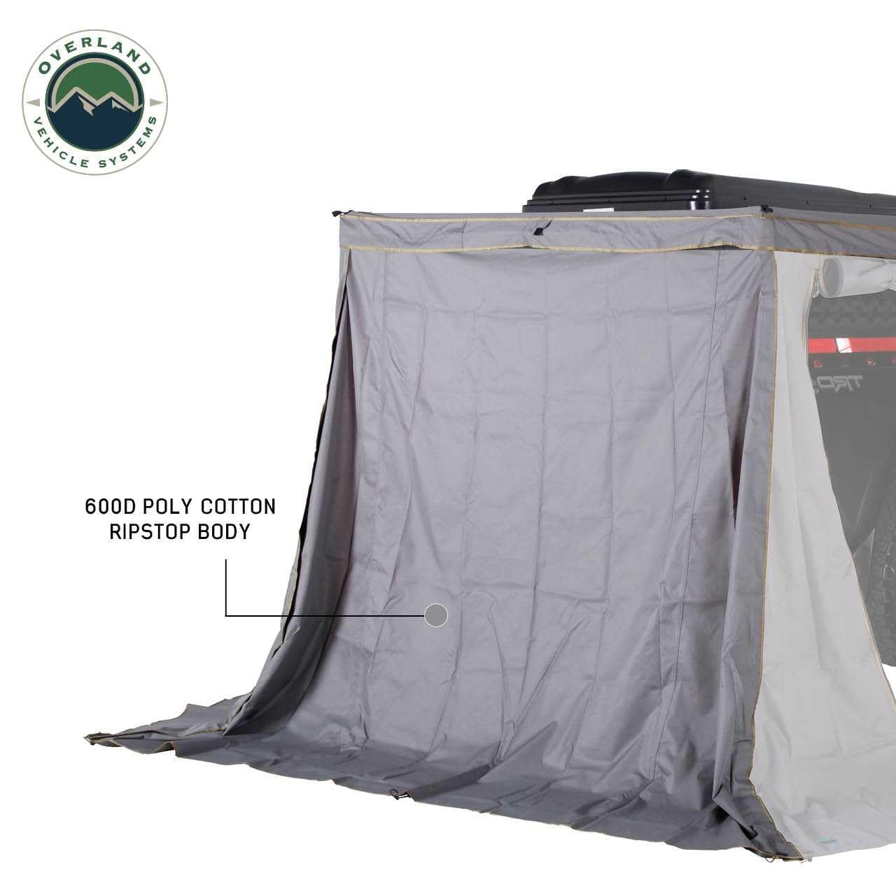HD Nomadic 270 LTE Passengers Side Awning Wall Overland Vehicle Systems 3 and 4 | Dark Gray | Awning Sold Separately | 18359909