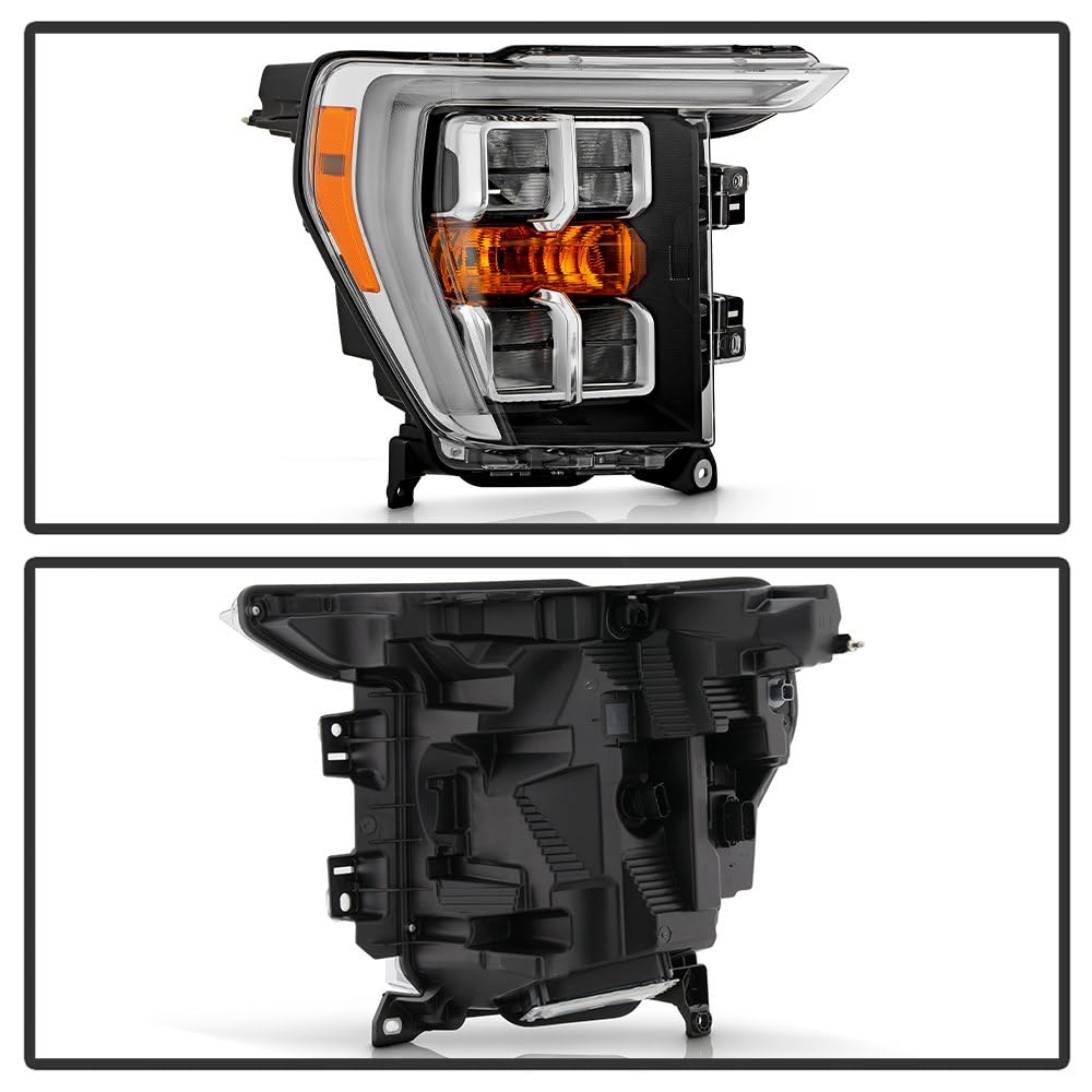 Ford F150 Spyder (OE) 21-23 Quad LED w/DRL Headlight - OE Right