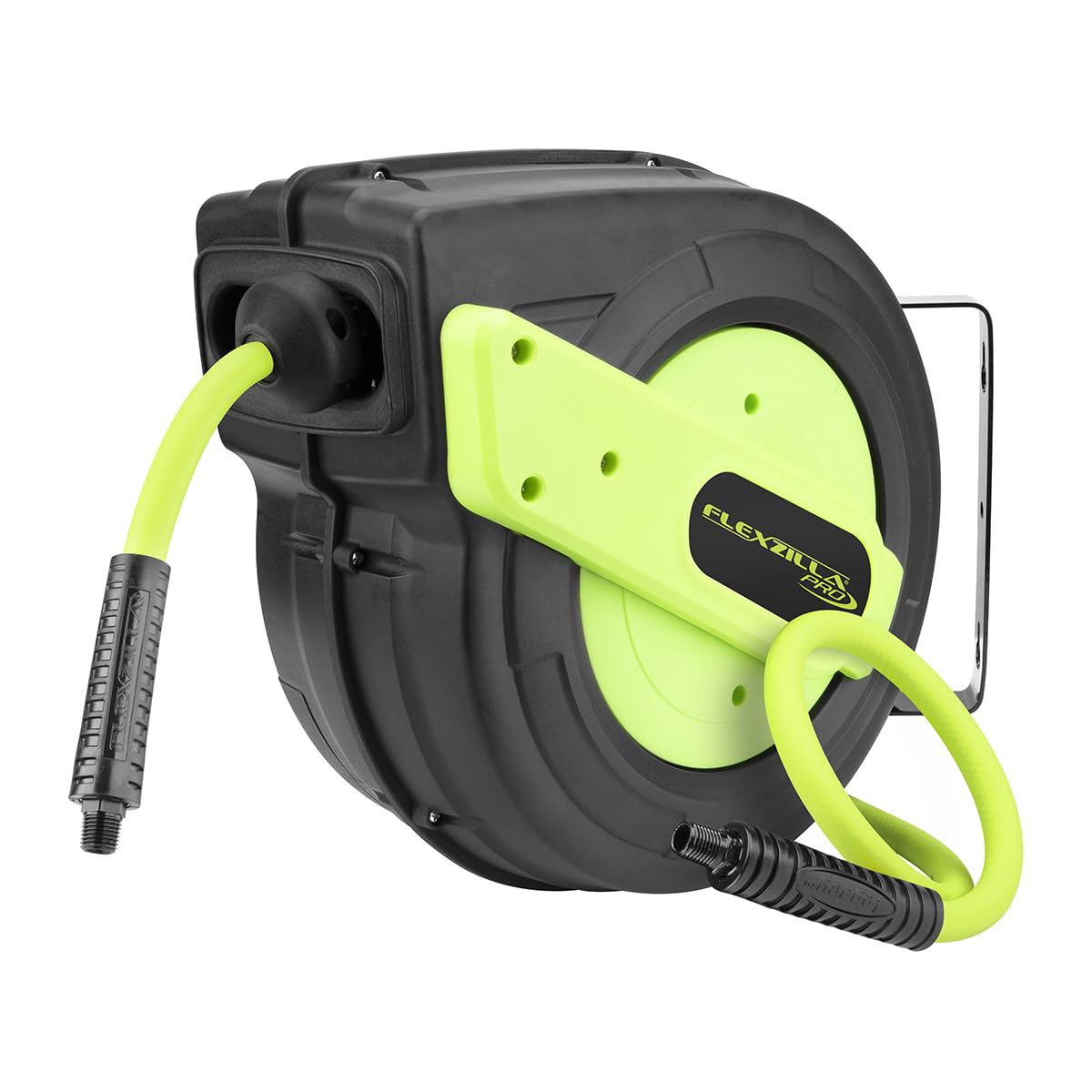 Flexzilla Pro Flexzilla Enclosed Plastic Retractable Air Hose Reel, 3/8" x 50'